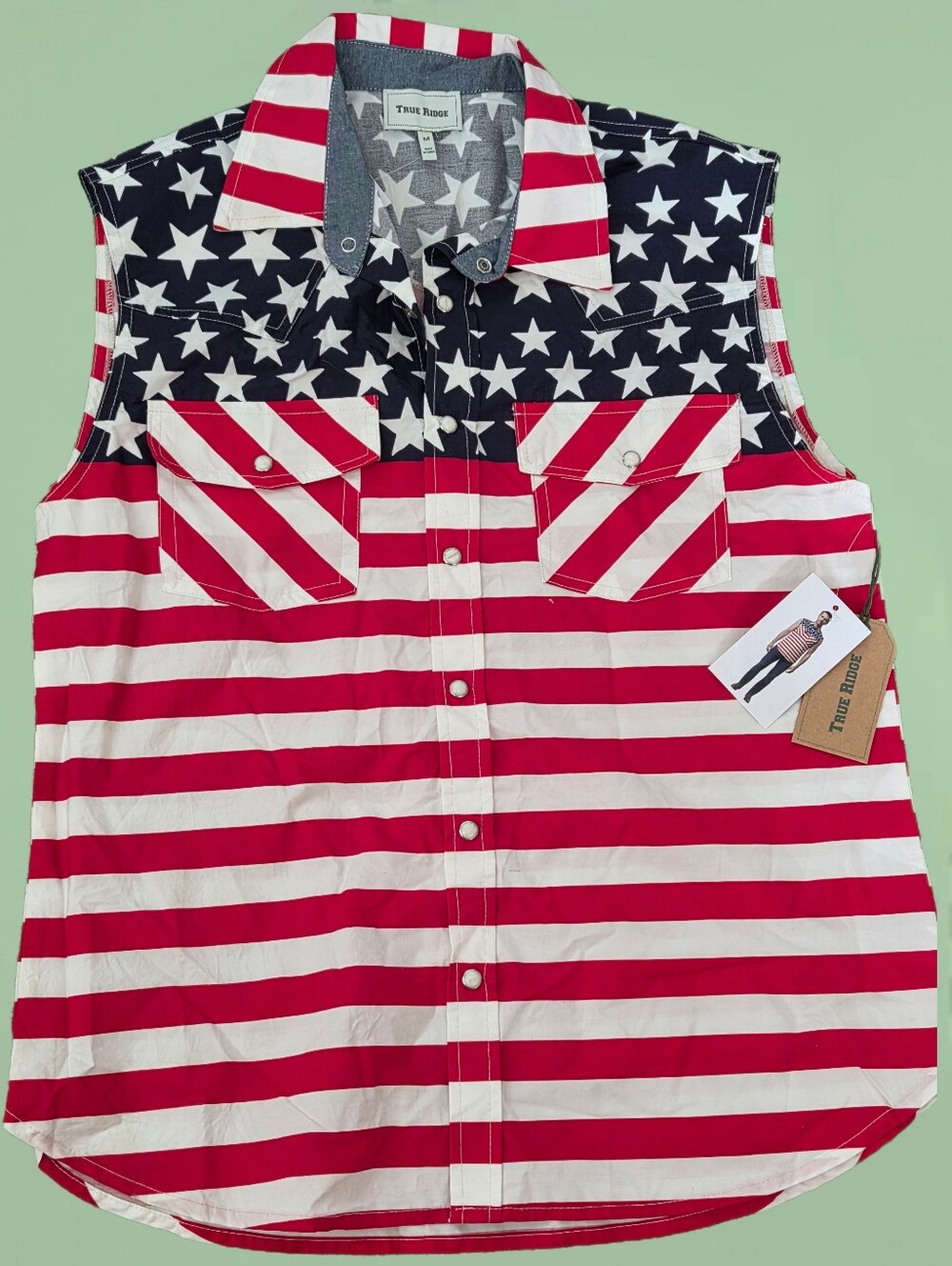 New Patriotic True Ridge tractor supply shirt top Men